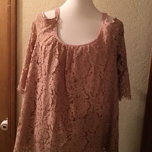WHBM cold shoulder blouse